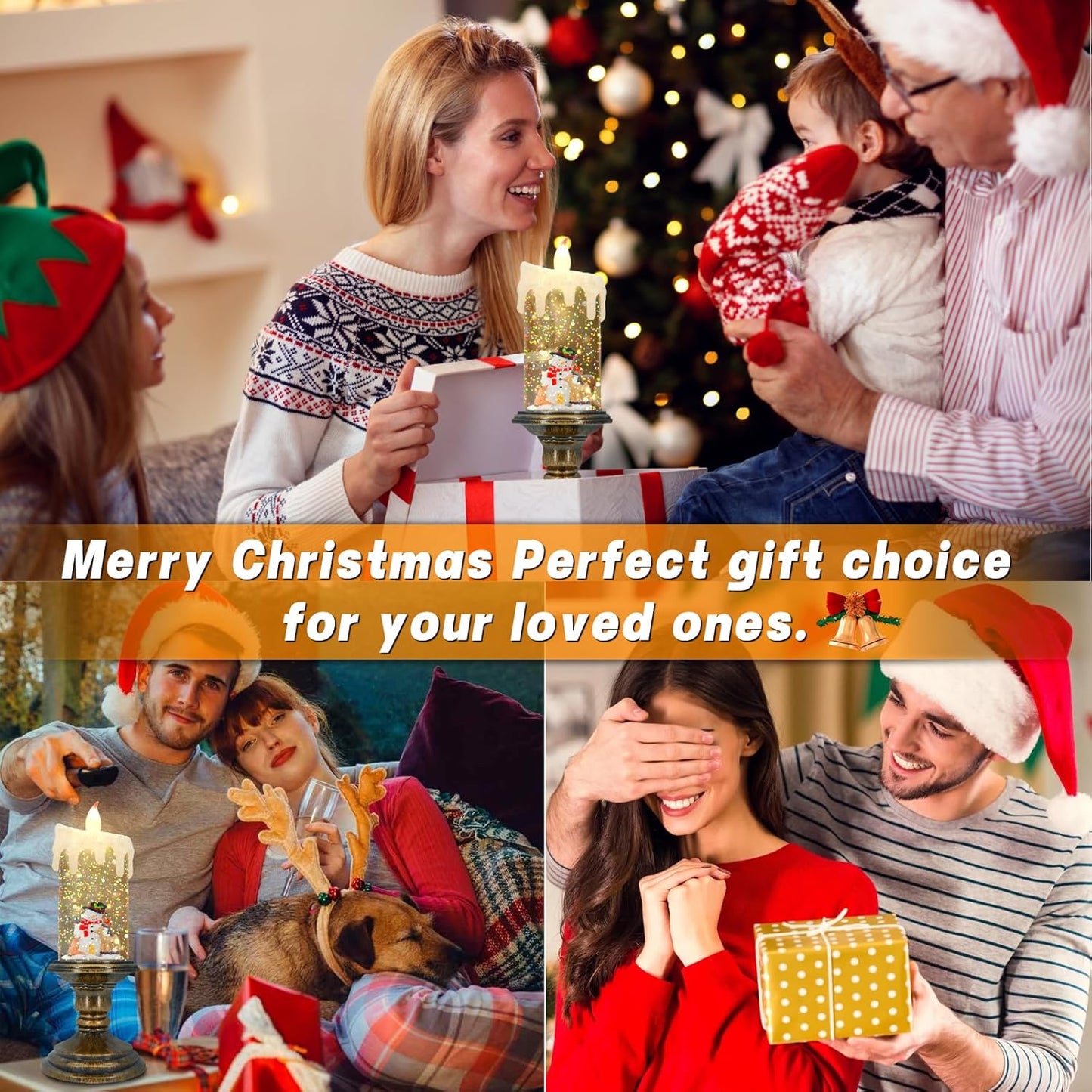 🎁Heiße Aktion 50 % Rabatt🎅Weihnachtskerzen-Nachtlicht🕯️