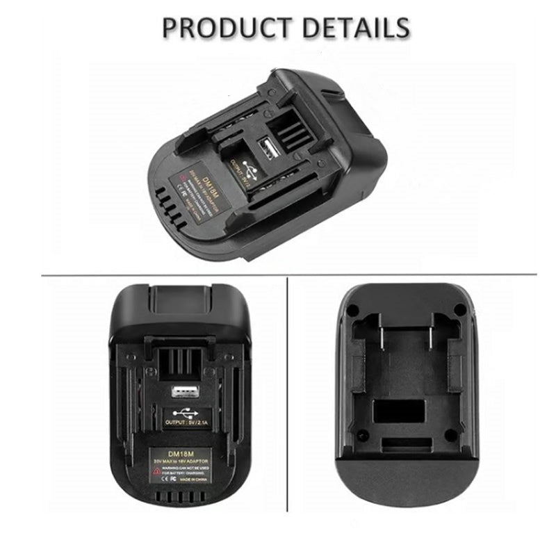 Lithium-Akku-Adapter für 18V-Akkugeräte