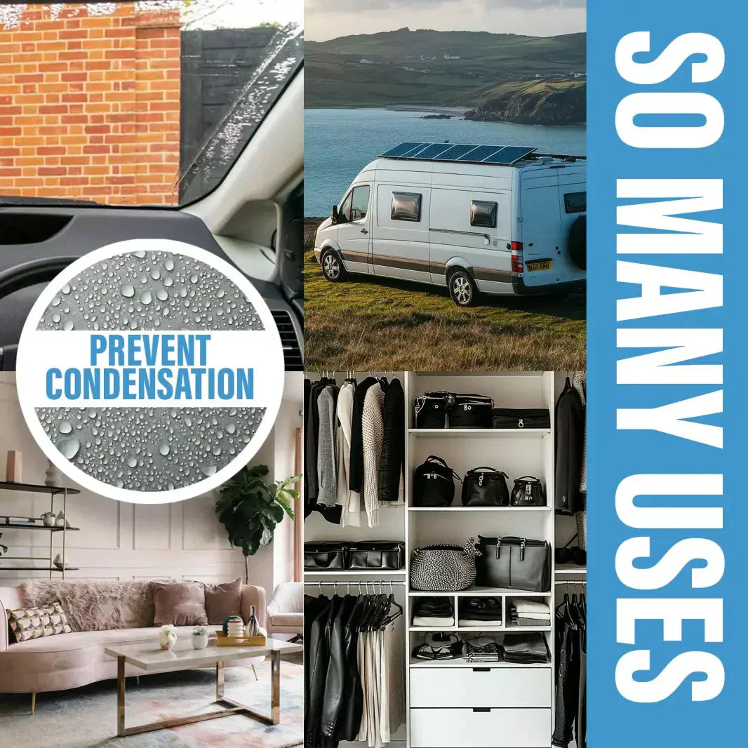 🌬️ 2 KAUFEN, 3 BEKOMMEN! - 50% RABATT 🔥 Wiederverwendbarer Entfeuchterbeutel mit Farbindikator – Hohe Saugfähigkeit, Langanhaltend & Für Kleine Räume 🏠