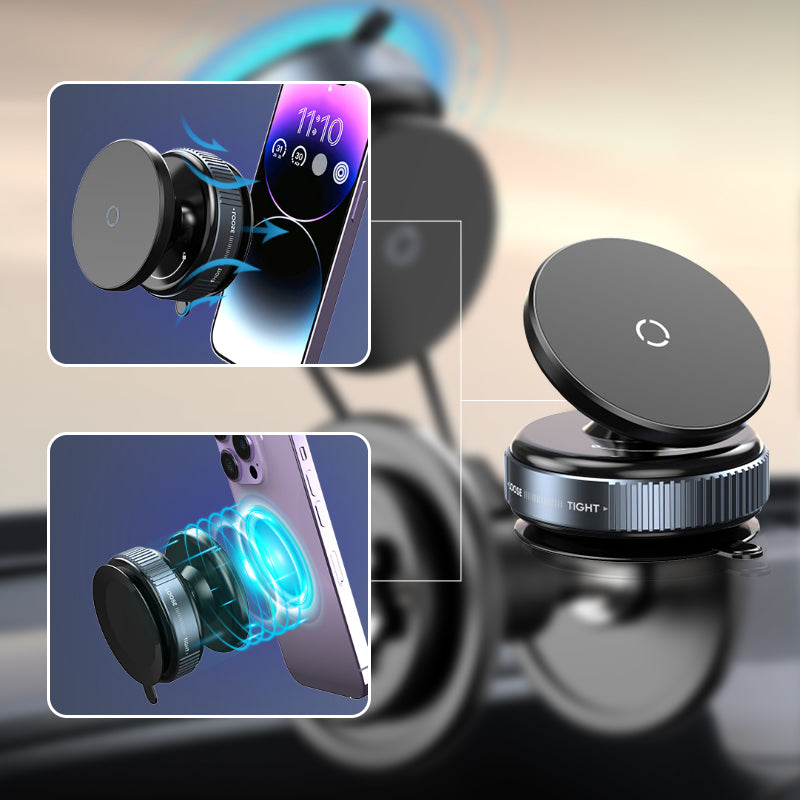📱 50% RABATT! 🚗 Magnet-Handyhalter mit Vakuumsauger – 360° drehbar, Starker Halt & Universelle Kompatibilität 🔗