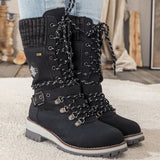❄️Winterschlussverkauf 69% RABATT🎁Wasserdichte Knie-Schneestiefel für Damen