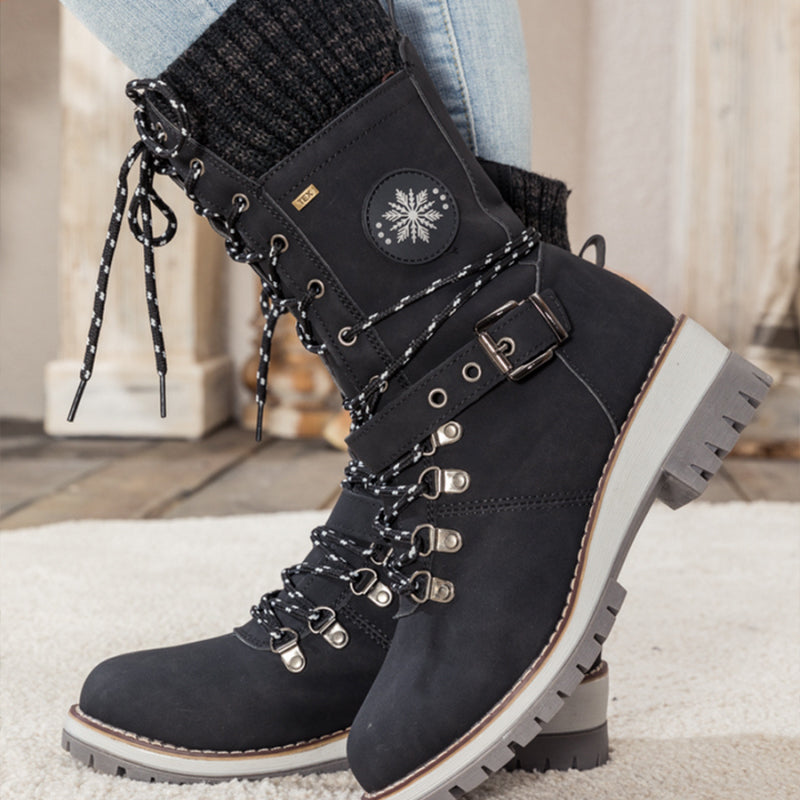 ❄️Winterschlussverkauf 69% RABATT🎁Wasserdichte Knie-Schneestiefel für Damen