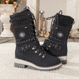 ❄️Winterschlussverkauf 69% RABATT🎁Wasserdichte Knie-Schneestiefel für Damen