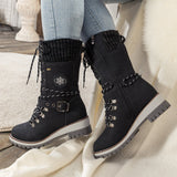 ❄️Winterschlussverkauf 69% RABATT🎁Wasserdichte Knie-Schneestiefel für Damen