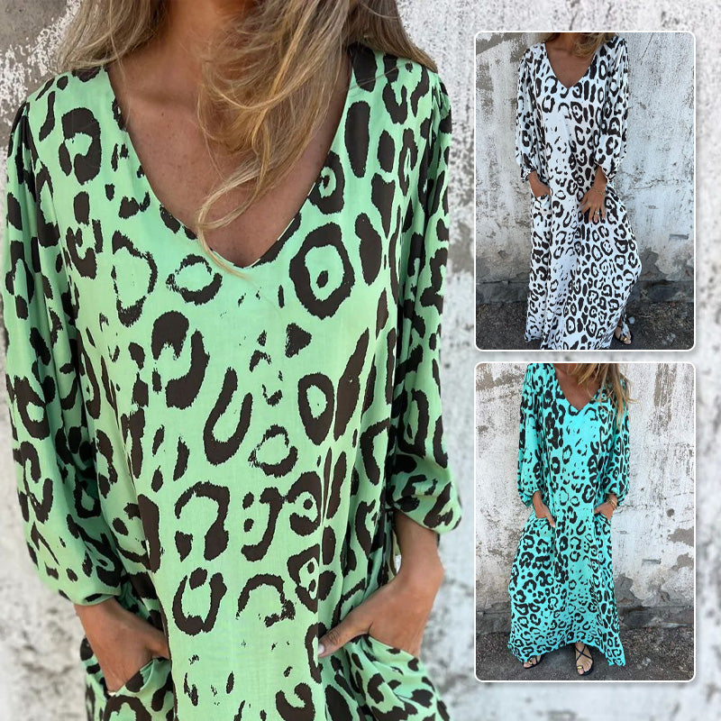 💖"Verkaufsschlager - Sofortrabatt 50%!“ - Safari Chic Leopard Kleid🔥