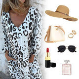 💖"Verkaufsschlager - Sofortrabatt 50%!“ - Safari Chic Leopard Kleid🔥