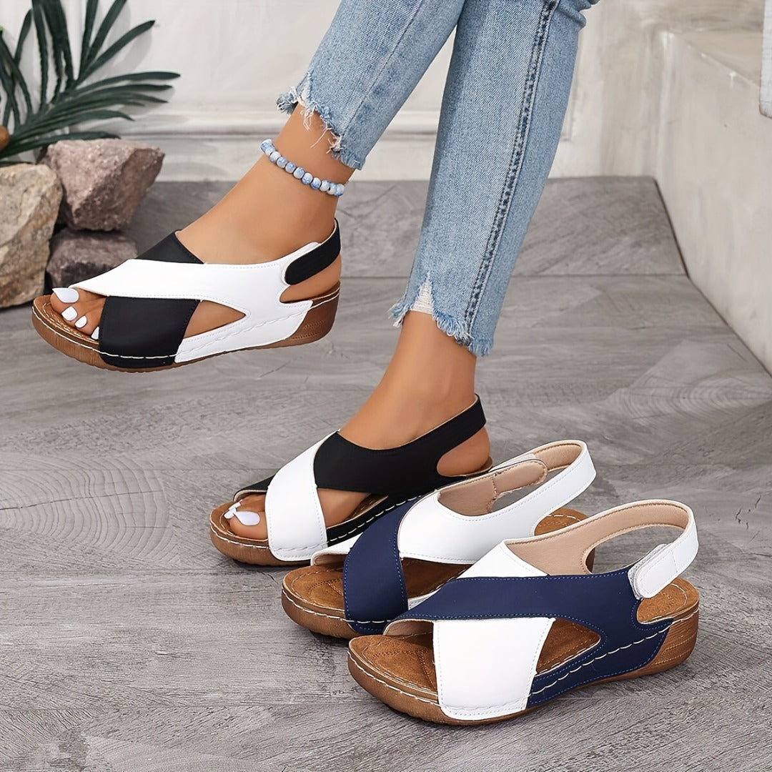 🔥HOT SALE-50% OFF🔥Ultra-bequeme orthopädische Sandalen mit schrägem Absatz für Frauen