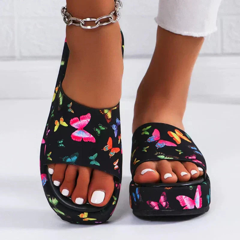🌸✨Rutschfeste, schweißabsorbierende Plateau-Slipper