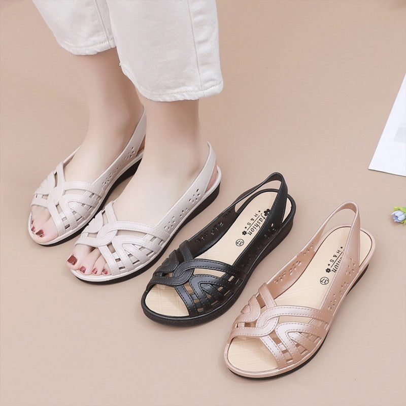 Modische Sandalen mit offener Zehenpartie und Cutout für Damen