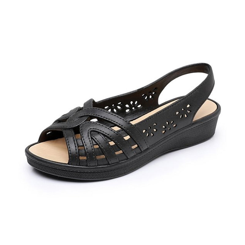 Modische Sandalen mit offener Zehenpartie und Cutout für Damen