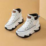 Mesh-Sneakers mit dicker Sohle für Damen