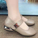 Modische, bequeme Loafer für Damen mit runder Spitze und weicher Sohle