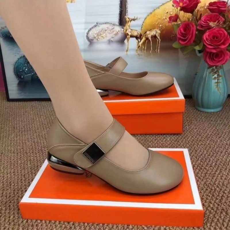 Modische, bequeme Loafer für Damen mit runder Spitze und weicher Sohle