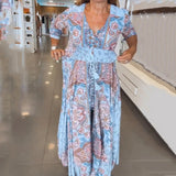 Saisonaler Bestseller mit 60% Rabatt 🔥 Elegantes langes Blumenkleid für Damen