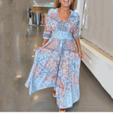 Seasonal bestseller with 60% off 🔥 Elegant long floral dress for women