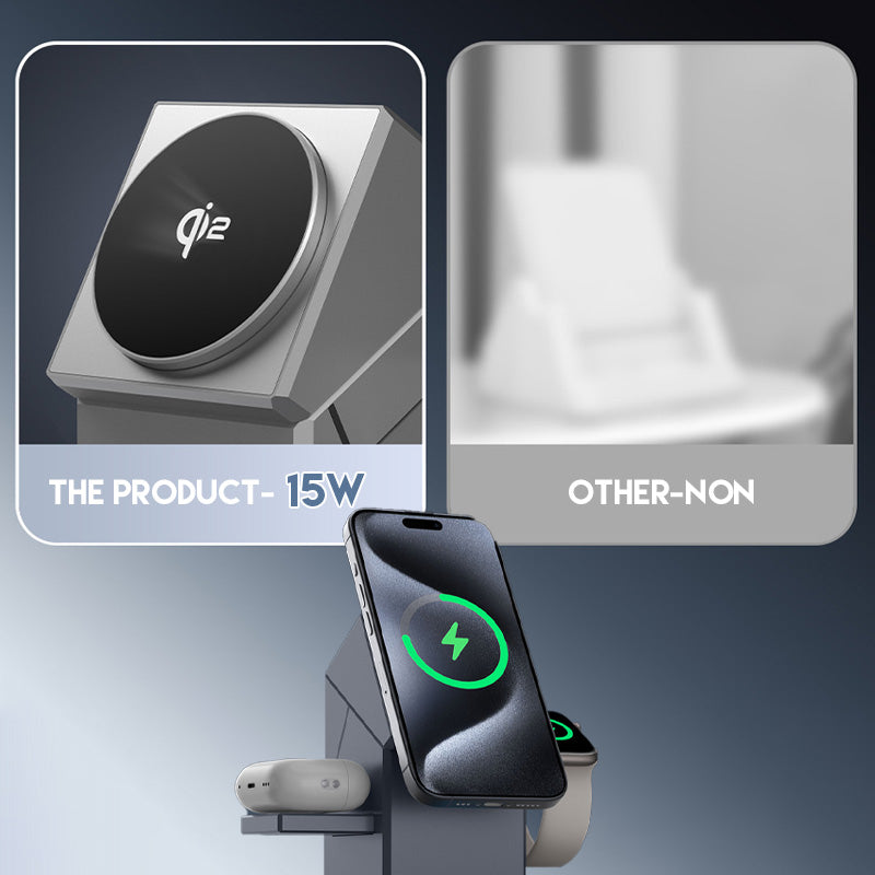 🔥3-in-1 Faltbare Magnetische Kabellose Ladestation