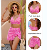 🌸Frühjahr-Sommer-Promotion-Periode! -Dick gestreifter Bikini mit hoher Taille 🌸（49% Rabatt）