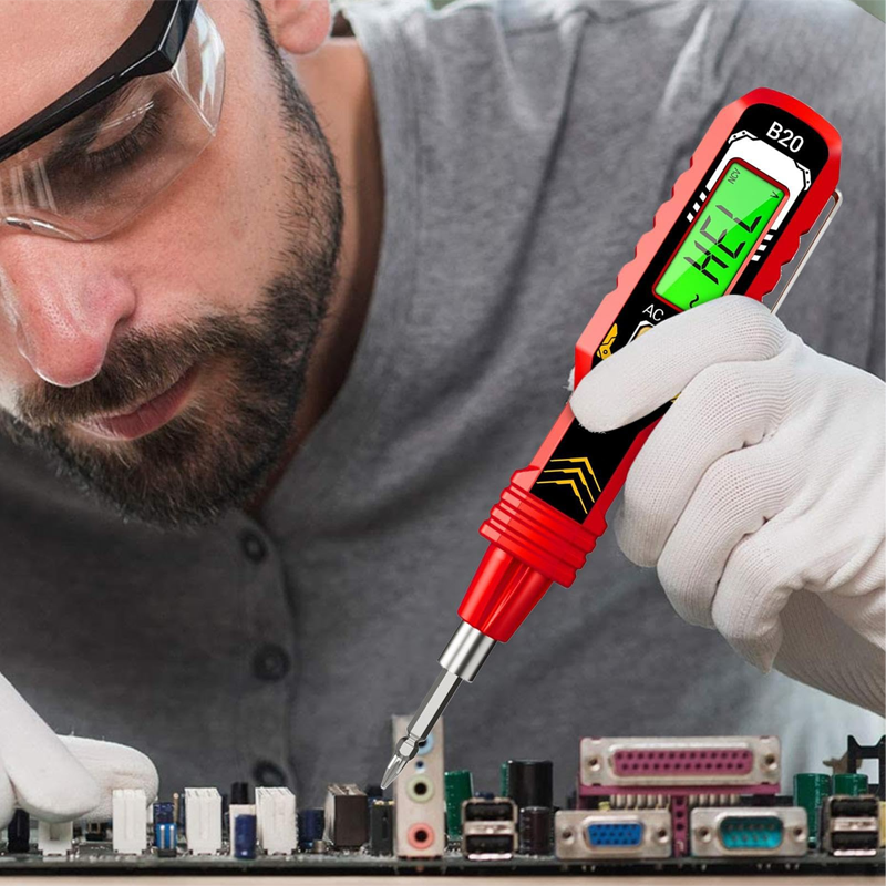 ⏳Begrenzte Zeit 50% Rabatt💥Berührungsloser Spannungsprüfer mit LCD-Anzeige