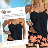 Zweiteiliges Badeanzug-Set mit Tankini und Shorts für Damen