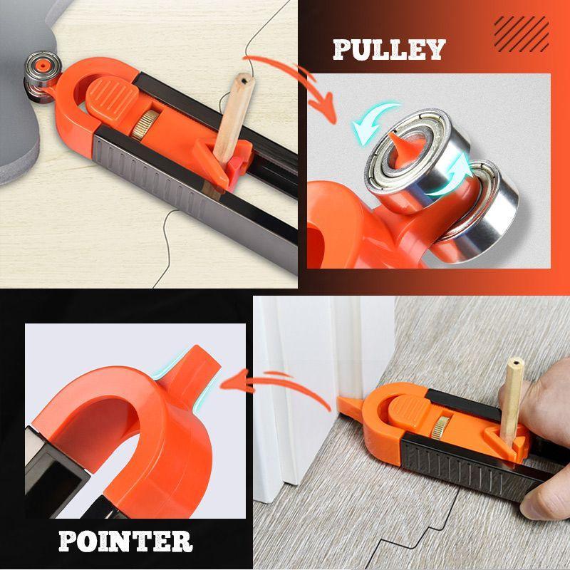 🔥 Sonderangebot 🔥 Unregelmäßiger Konturmess-Radiuswinkel mit Verriegelung