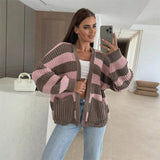 1 Cardigan = 5 Outfits:Stylische gestreifte Strickjacke für Damen