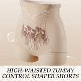 Bauchweg-Shorts mit hoher Taille für Damen