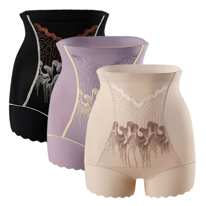 Bauchweg-Shorts mit hoher Taille für Damen