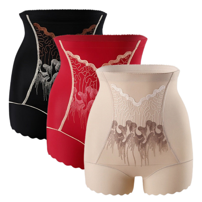 Bauchweg-Shorts mit hoher Taille für Damen