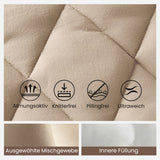 Gestrickte Patchwork-Pufferjacke für Damen