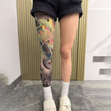 Dehnbarer Beinärmel mit Tattoo-Print