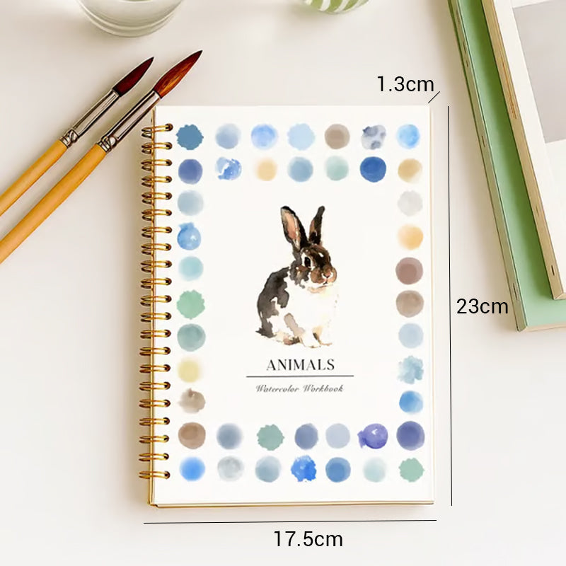 🔥LETZTER TAG VERKAUF 50% RABATT 🖼️Anfängerfreundlich💕 Aquarell-Arbeitsbuch