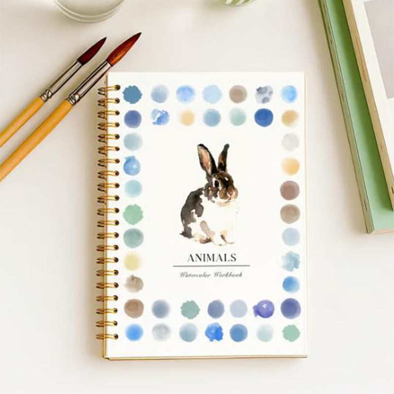 🔥LETZTER TAG VERKAUF 50% RABATT 🖼️Anfängerfreundlich💕 Aquarell-Arbeitsbuch