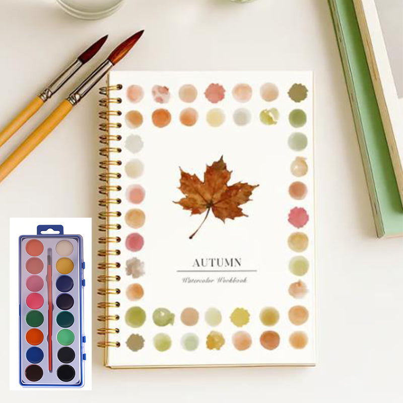 🔥LETZTER TAG VERKAUF 50% RABATT 🖼️Anfängerfreundlich💕 Aquarell-Arbeitsbuch