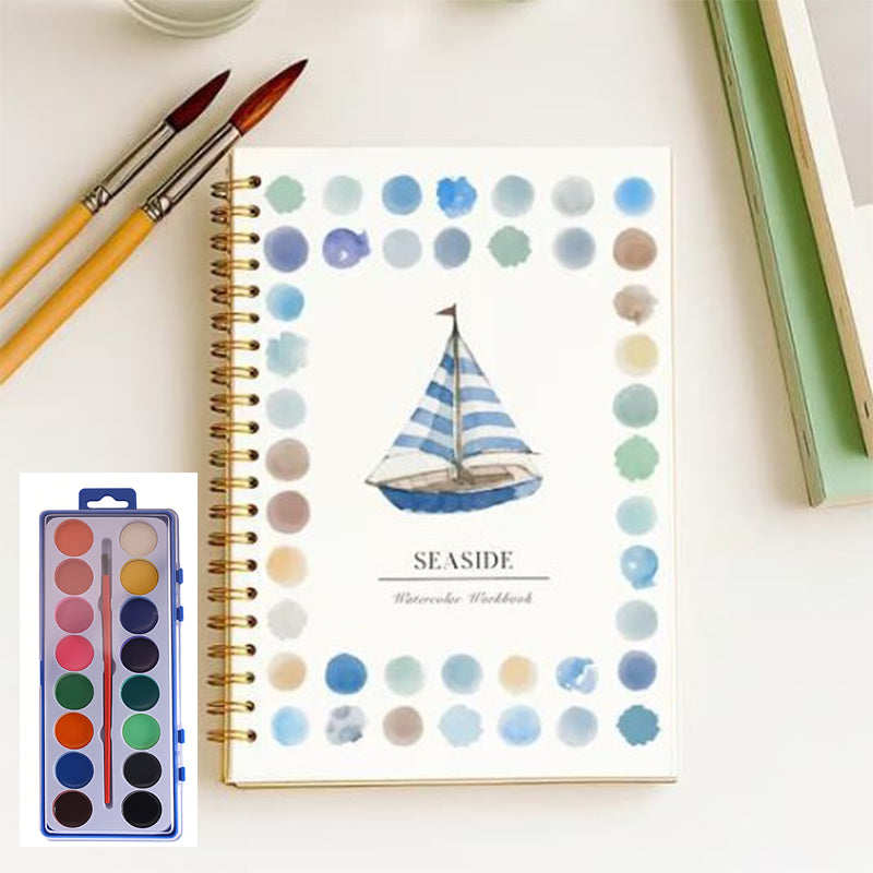 🔥LETZTER TAG VERKAUF 50% RABATT 🖼️Anfängerfreundlich💕 Aquarell-Arbeitsbuch