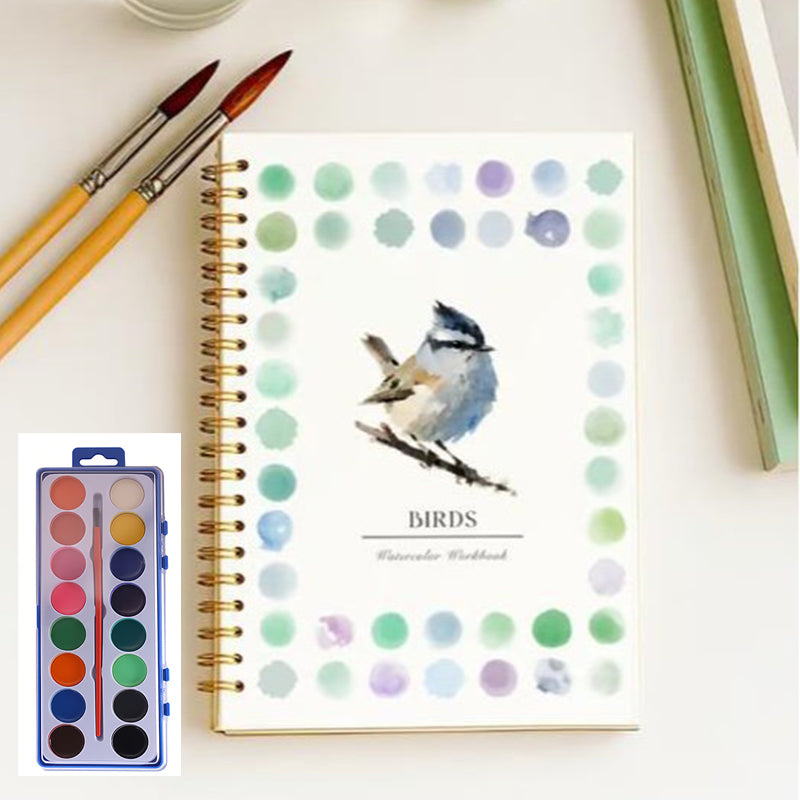 🔥LETZTER TAG VERKAUF 50% RABATT 🖼️Anfängerfreundlich💕 Aquarell-Arbeitsbuch