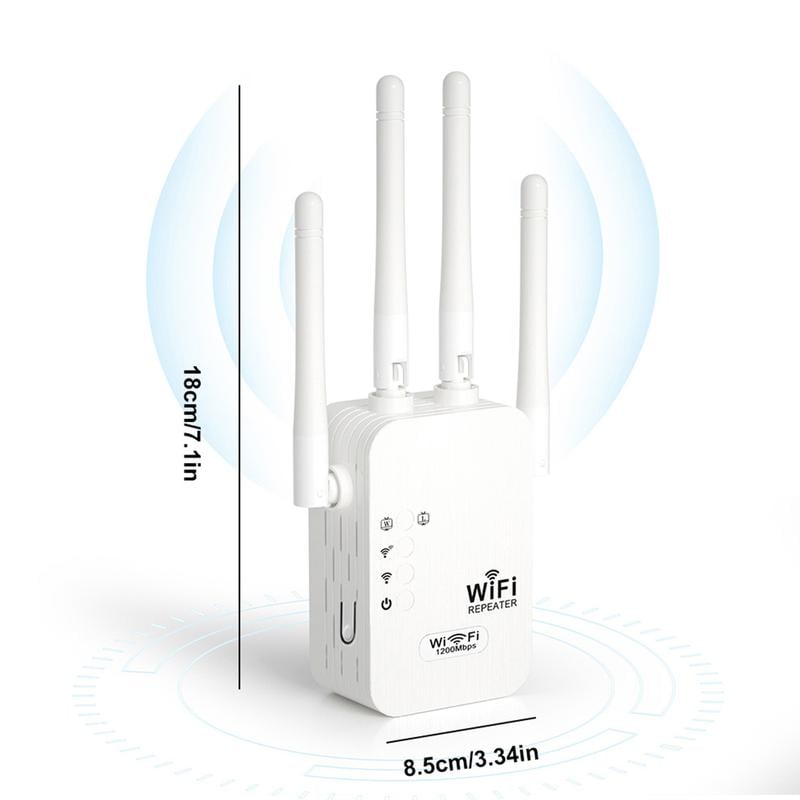 🎁Letzter Tag: 50 % Rabatt! WLAN-Verstärker – 1200 Mbit/s, Dualband (5 GHz / 2,4 GHz) 📶 Maximale Signalverstärkung – stabile Verbindung im ganzen Haus!
