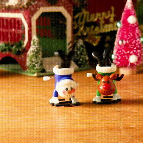 🎅 Weihnachtsgeschenk 2025 🎁 Aufziehspielzeuge mit Weihnachtsmotiven