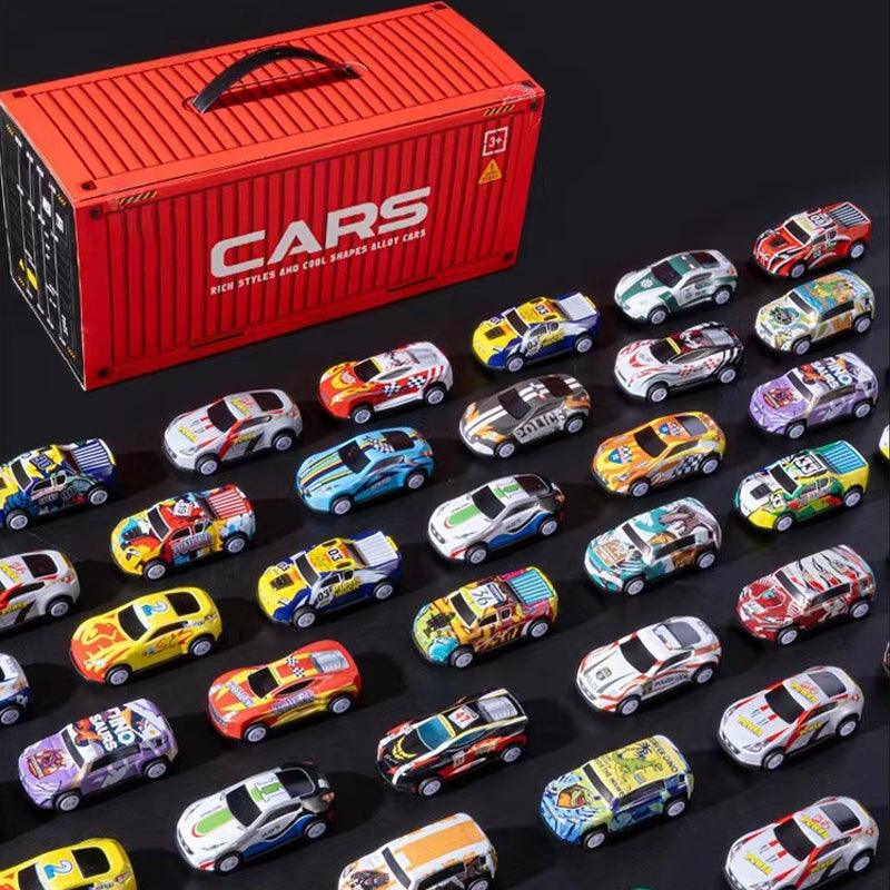 🎅Weihnachtsaktion 55 % RABATT🎁48 Mini-Rückziehautos mit eingebautem Garagenset