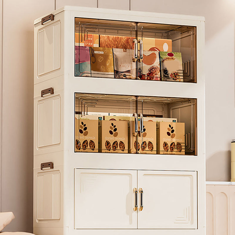 🏠Faltbare Aufbewahrungsbox mit Deckel,  Ebenen Halterungen mit Rädern für Küche Schlafzimmer Badezimmer Lager Küche Zuhause Aufbewahrung Stapelbarer Organizer