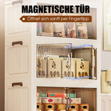 🏠Faltbare Aufbewahrungsbox mit Deckel,  Ebenen Halterungen mit Rädern für Küche Schlafzimmer Badezimmer Lager Küche Zuhause Aufbewahrung Stapelbarer Organizer