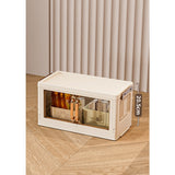 🏠Faltbare Aufbewahrungsbox mit Deckel,  Ebenen Halterungen mit Rädern für Küche Schlafzimmer Badezimmer Lager Küche Zuhause Aufbewahrung Stapelbarer Organizer