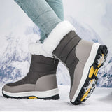 🔥🚀Kostenloser Versand💝👢Rutschfeste, warme Schneestiefel mit Reißverschluss für Damen✨