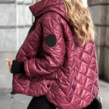 🎅🎁Weihnachtsangebot – 50 % Rabatt⏳Damen Pufferjacke mit Diamant-Steppmuster