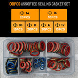 100 Stück/ 245 Stück Assortiertes Dichtungsring-Set
