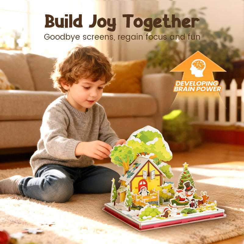 🔥Black-Friday-Mega-Angebot – 50 % Rabatt!🔥3D DIY Weihnachts-Puzzle-Set