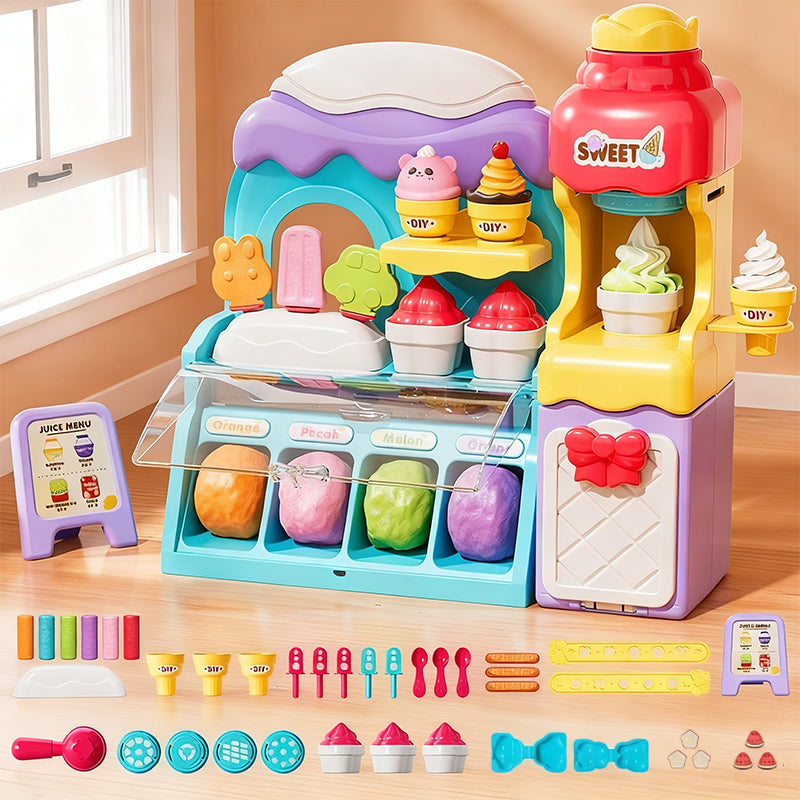 🎄 Weihnachtsaktionen 🎄——💖DIY-Eiscreme-Knete-Set für Kinder
