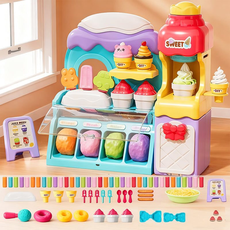 🎄 Weihnachtsaktionen 🎄——💖DIY-Eiscreme-Knete-Set für Kinder