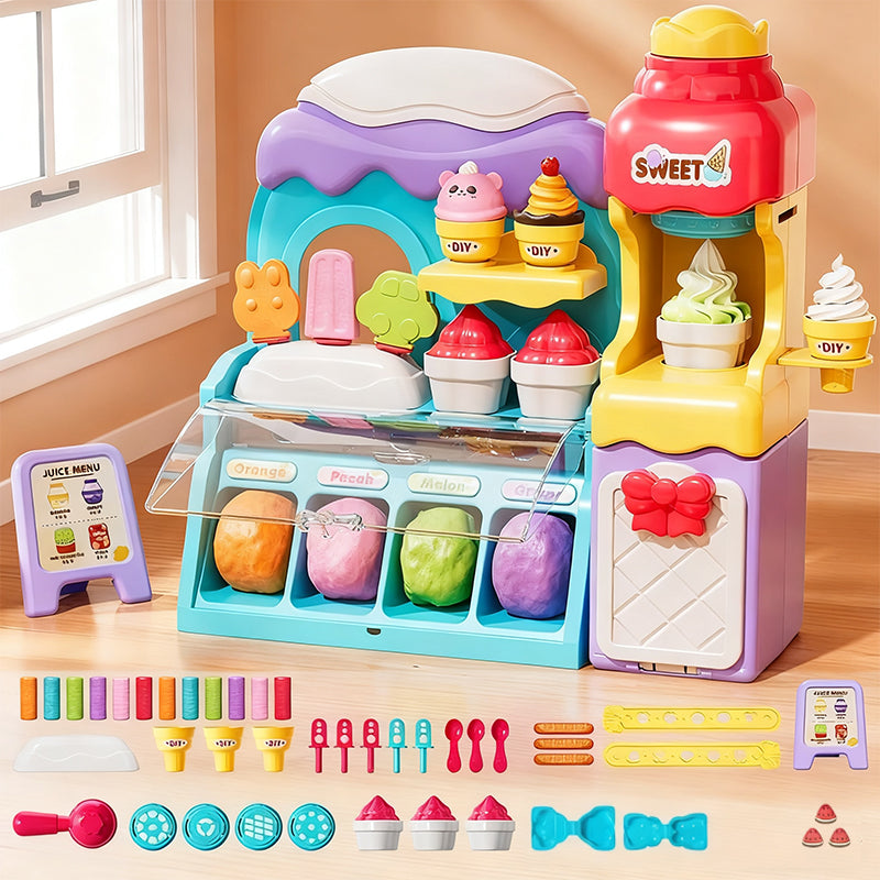 🎄 Weihnachtsaktionen 🎄——💖DIY-Eiscreme-Knete-Set für Kinder