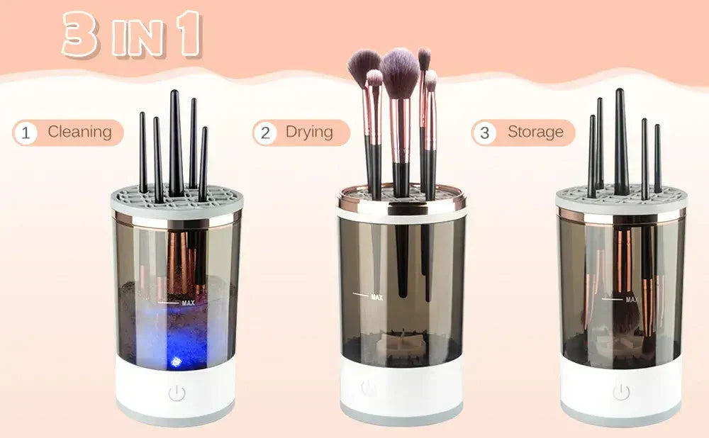 💖 50 % RABATT! ✨ Elektrischer Make-up-Pinselreiniger – 3-minütige Tiefenreinigung, tragbar und leise, über USB aufladbar, perfekt für unterwegs und zu Hause 🌸🚿