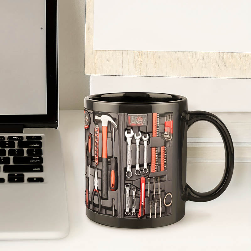 🏆Letzter Tag im Angebot: 50 % Rabatt ✨🔨Lustiger Kaffeebecher – Werkzeugkasten-Set für Mechaniker